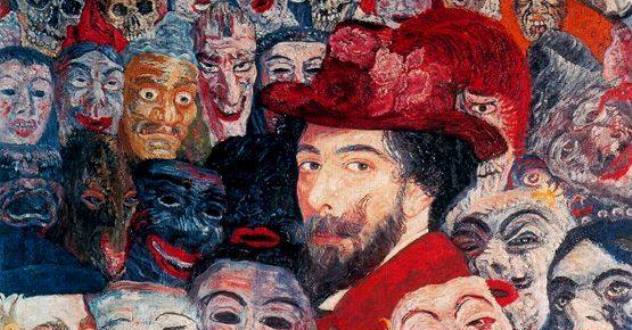 OBRAS INQUIETAS 61. “Autorretrato com máscaras” (1899), James